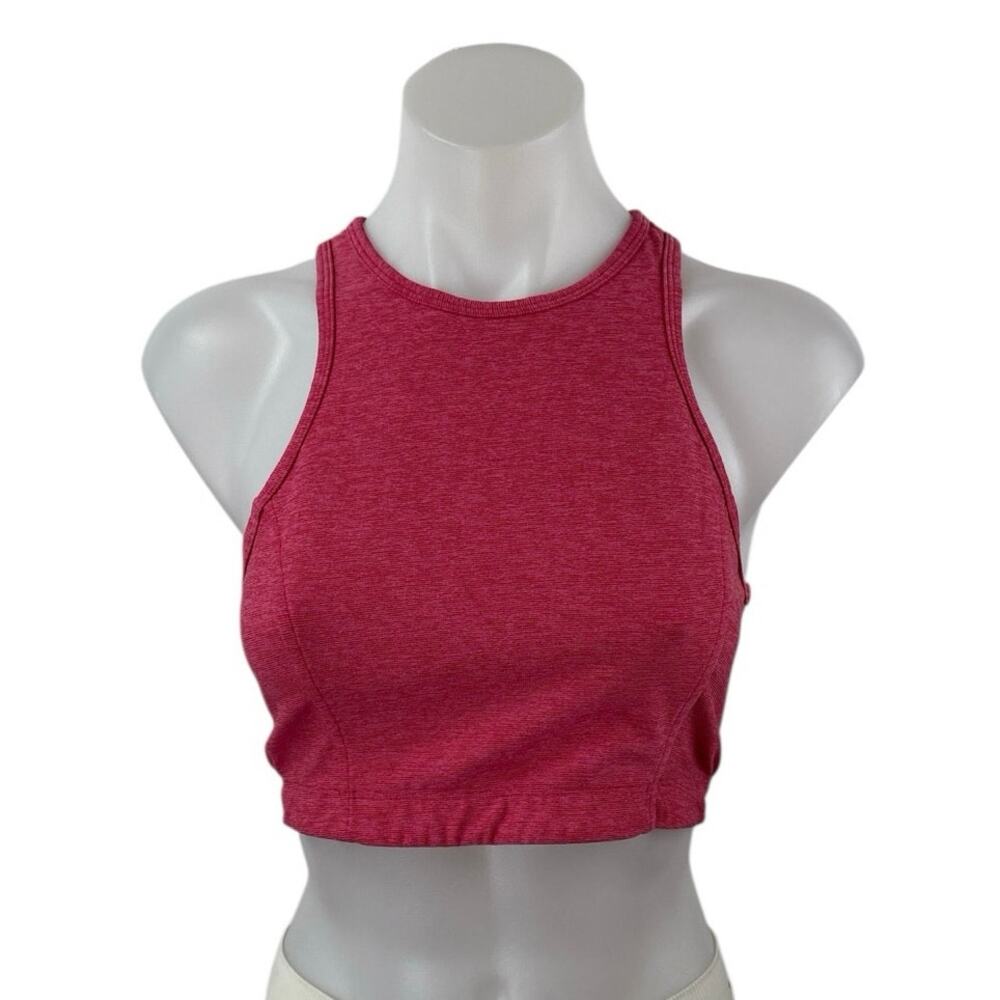 Outdoor Voices Red Sleeveless Racerback Yoga Athletic Sports Bra Crop Top Size M